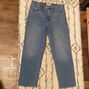 Women’s Madewell The Perfect Vintage Straight Crop Jeans Size 30.